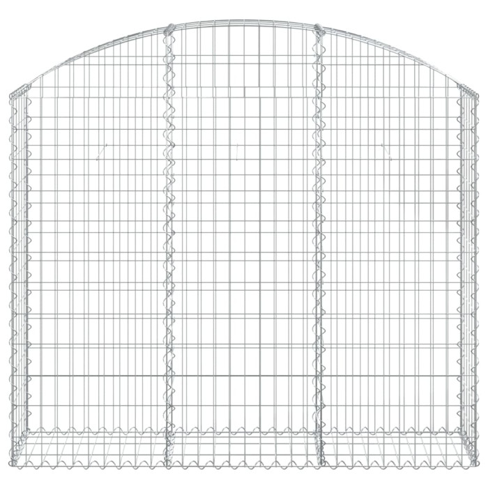 Obokana gabionska košara 150x30x120/140 cm pocinkano železo
